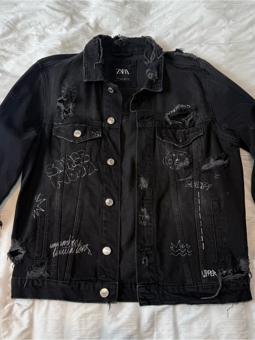 Black Denim jacket - Zara